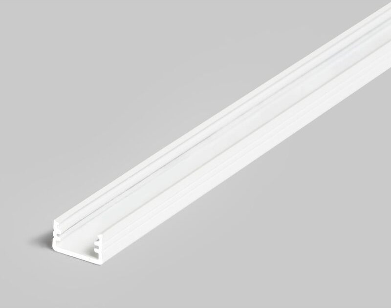 Proviston - led Aluminiumprofil 12.2 x 7 x 2000 mm Weiss Indirekte Beleuchtung Led-Beleuchtung