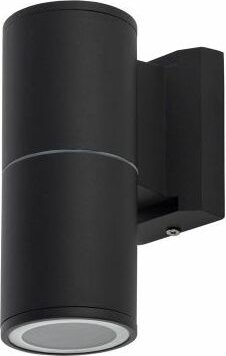 Fassadenstrahler Schwarz IP54 GU10 Aluminium Wandlampe