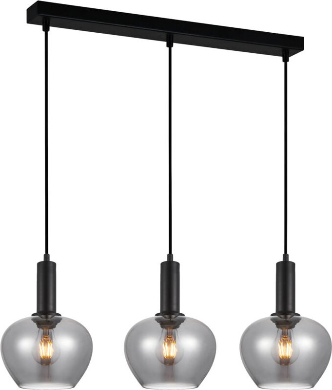 Hängeleuchte Stabla 3 E27 Schwarz Italux PND-30084-3-BK-SG