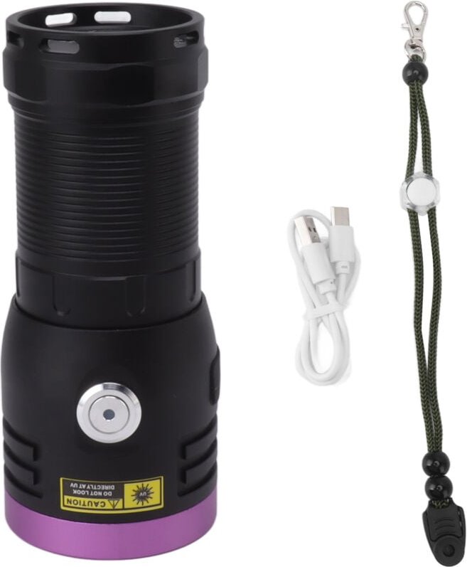 Eosnow 80W schwarzes Licht UV Taschenlampe wiederaufladbare 365 nm LED für PET -Urin -Mineralfluoreszenzharzhärte