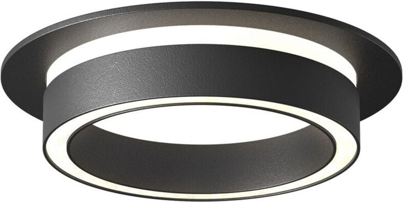 Maytoni Orlo 10,5 cm Einbau-Downlight Schwarz 1xGX53