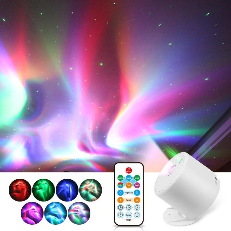 Sternenhimmel-Projektor, Galaxie-Projektor mit Fernbedienung, Nachtlicht-Projektor mit einstellbarer Geschwindigkeit und...