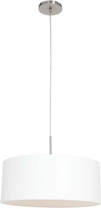 Steinhauer - hängeleuchte - Sparkled Light - weiß - leinen metall