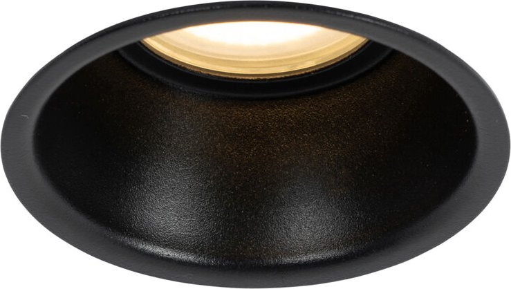 Moderner Einbaustrahler Schwarz GU10 50mm IP44 - Dept