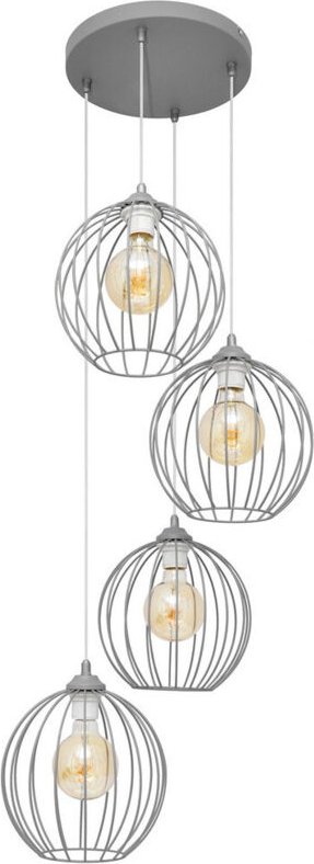 Mercure Cluster Pendelleuchte Grau 40cm - Helam