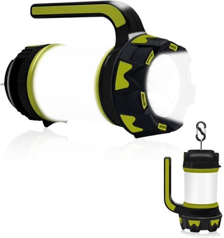 Wiederaufladbare LED-Campinglampe, extrem leistungsstarke, wasserdichte IPX5-Campinglaterne für Nachtangeln, Jagen, Wand...