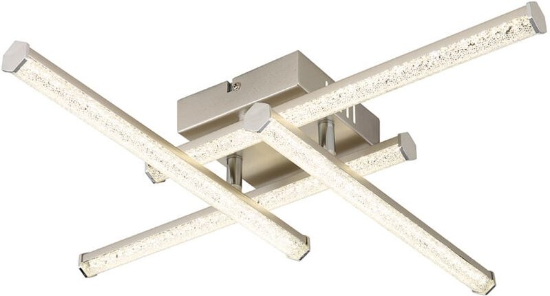 Thumbnail - Deckenlampe Deckenleuchte Schlafzimmerlampe led Kristall Design silber l 50 cm