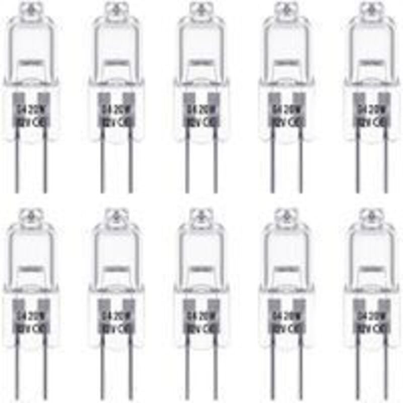 Thumbnail - Ersandy - G4-Halogenlampen, 12 v, 20 w, Halogen-Stiftsockellampe, 3000 k warmweiß, 350 lm, dimmbar, G4-Niederspannungs-H...