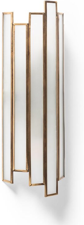 Wandleuchte aus Metall und Glas Bredos Gold