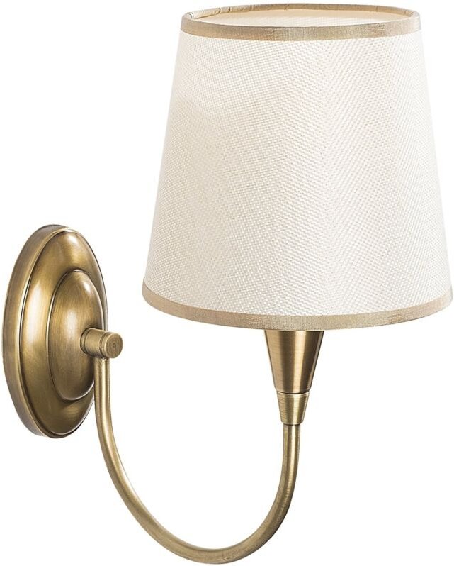 Wandlampe Lucoli, Fassung E27 max. 40 W, Innenbereich, Strukturfarbe Gold, Weiß