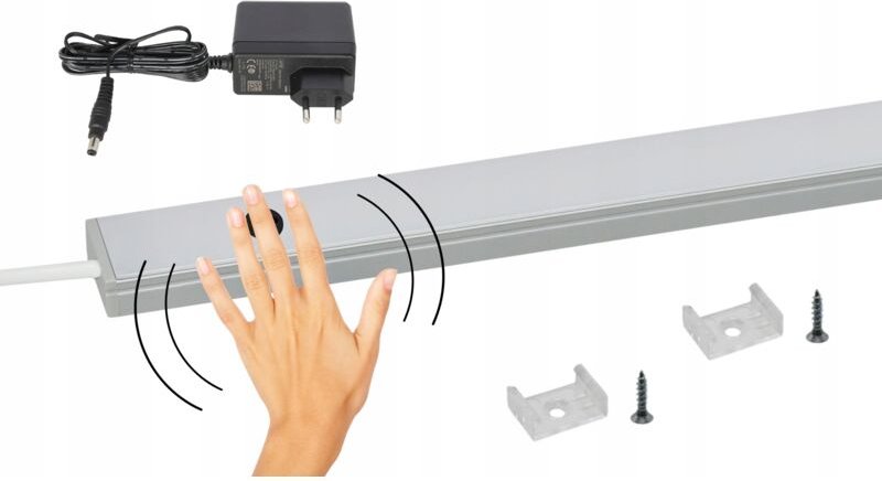 LED-Unterbauleuchte, LED-Beleuchtung für Küche und Kleiderschrank, BERÜHRUNGSLOS, 80 cm