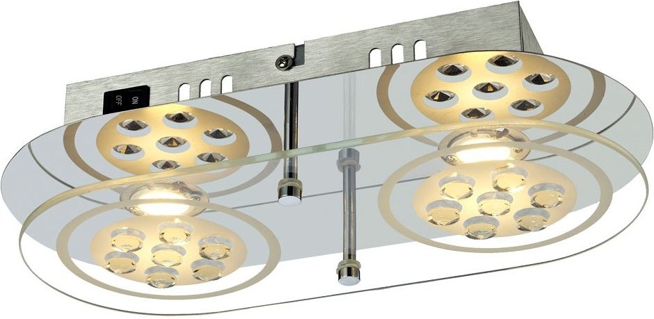 10 Watt cob-led Deckenleuchte Chrom Wandlampe Beleuchtung Esszimmer Gianna 740025-2