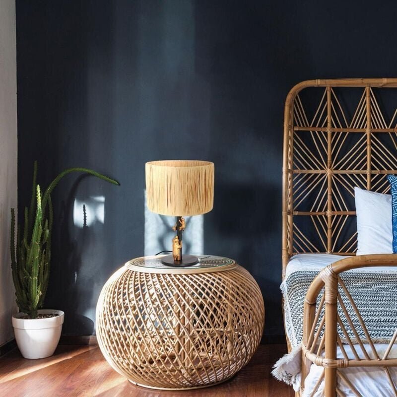 Anne Lighting - tischlampe - Animaux - schwarz - gras metall - ø