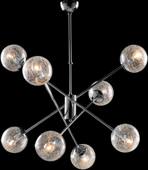 Thumbnail - Tresor – Aufhängung aus poliertem Chrom-Eisen, 8 Lichter, 100 – Ø73 – BL215-8-CR - Bonetti Illumina