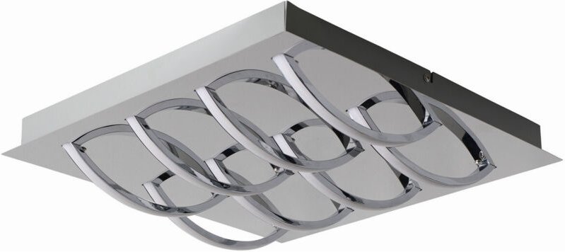 Naeve MANCHESTER Dimmbare integrierte LED-Deckenleuchte, halbbündig, Chrom, 3000 K, 8 Lichter