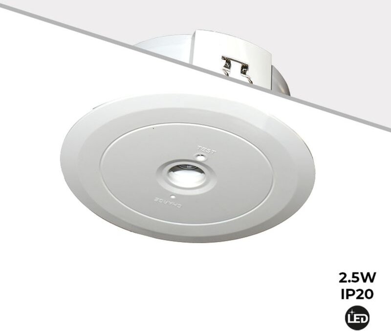 LED-Notleuchte 150lm 2,5W - 3 Stunden IP20