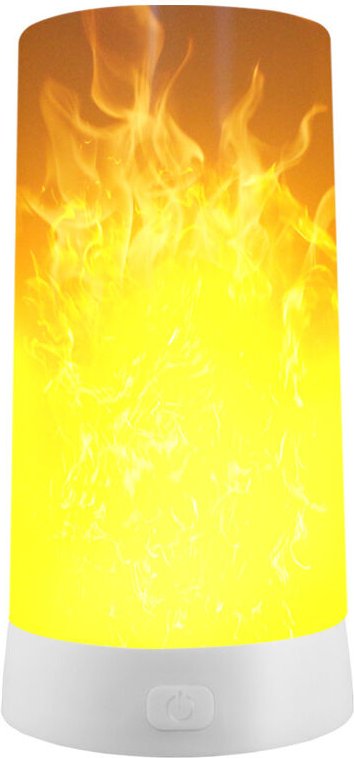 Fitags - LED-Flammenlampen-Set, per usb wiederaufladbare flackernde Flammenlampe mit Nachtlichtern mit Fernbedienung für...