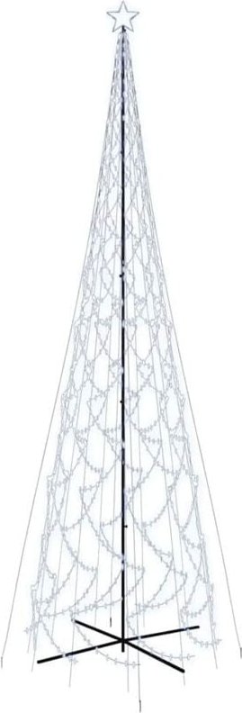 Vidaxl - LED-Weihnachtsbaum Kegelform Kaltweiß 3000 LEDs 230x800 cm