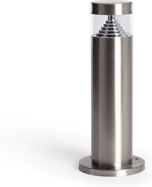 Iluzzia - LED-Bodenleuchte Aussen 6W Oberfläche Fuss 30cm Inti Inox 4000K Neutralweiß