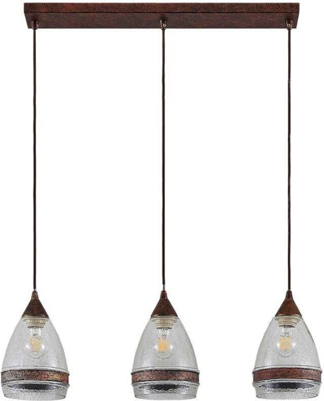 Pendelleuchte "Millina" aus Glas für Küche von Lindby