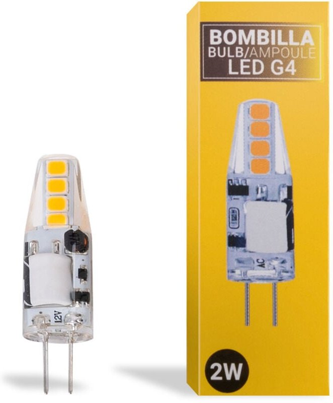 Thumbnail - G4 led Stiftsockellampe Bipin Silikonbeschichtung 12V ac/dc - 2W