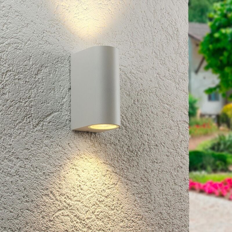 Thumbnail - Außenleuchte Wandleuchte Frame UP&DOWN rund für GU10 IP54 - Farbe: Weiß