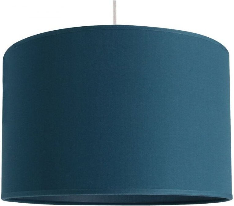 Natt Pendelleuchte, E27, 29 cm Durchmesser, Baumwollstoff in Entenblau, METROPOLIGHT AUTRES