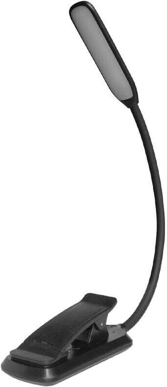 Wiederaufladbare Leselampe mit 12 LEDs, 3 Leuchtmodi, stufenloser Dimmfunktion, 360° flexiblem Hals, ideal zum Lesen vor...