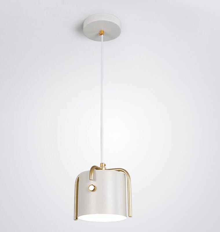 Modern Industrielle Pendelleuchte Kreative Metall Hängeleuchte Höhenverstellbare Kronleuchter Weiß