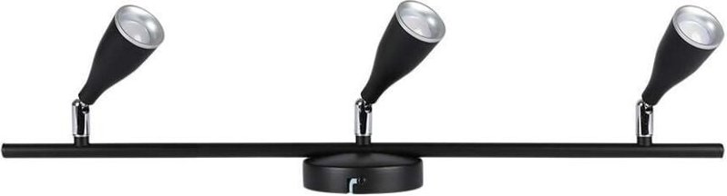 V-TAC 13,5 W Dreifach-LED-Wandstrahler mit verstellbarem Kopf, Schwarz, Naturweiß, IP20