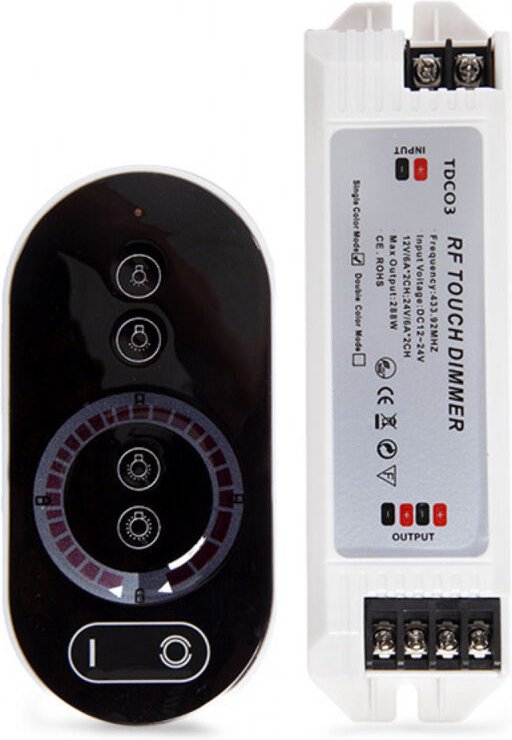 Greenice - Controller-Dimmer Taktil led -Leiste Einzelfarbe 12-24VDC ► 144/288W