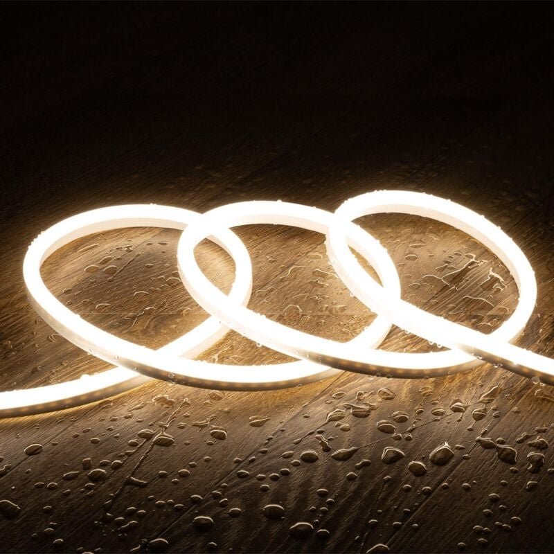 Thumbnail - Ledkia - LED-Streifen Neon Dimmbar 220V SFLEX8 IP65 nach Maß Schnitt alle 100 cm Neutralweiß 3 m