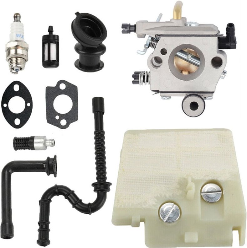 Vergaser-Kit für Stihl 024 026 MS240 MS260 024AV 024S Walbro WT-194 Kettensäge, Luftfilter-Ansaugkrümmer ersetzt 1121120...