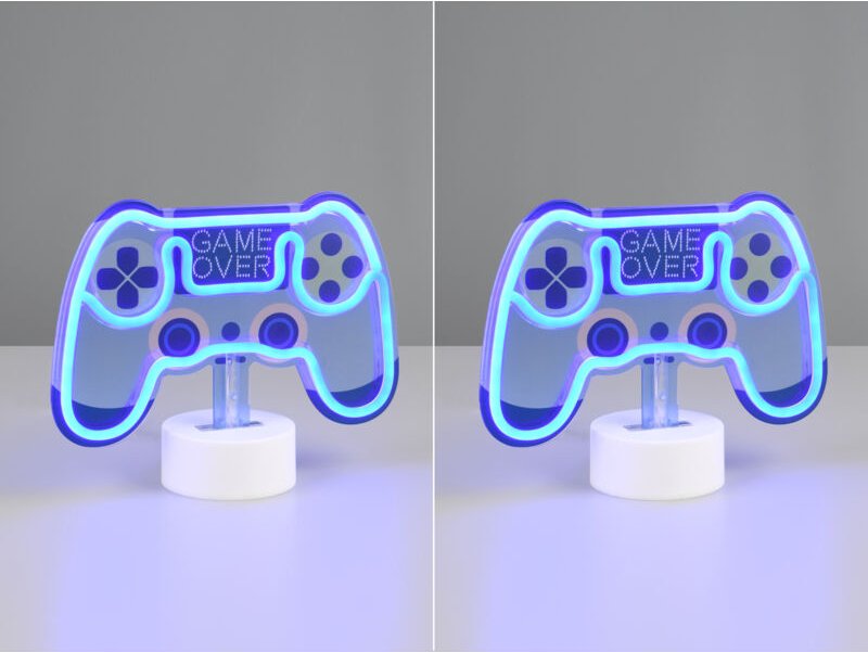 2er SET Deko LED Tischleuchten Batterie- oder USB betrieben, Höhe 18cm