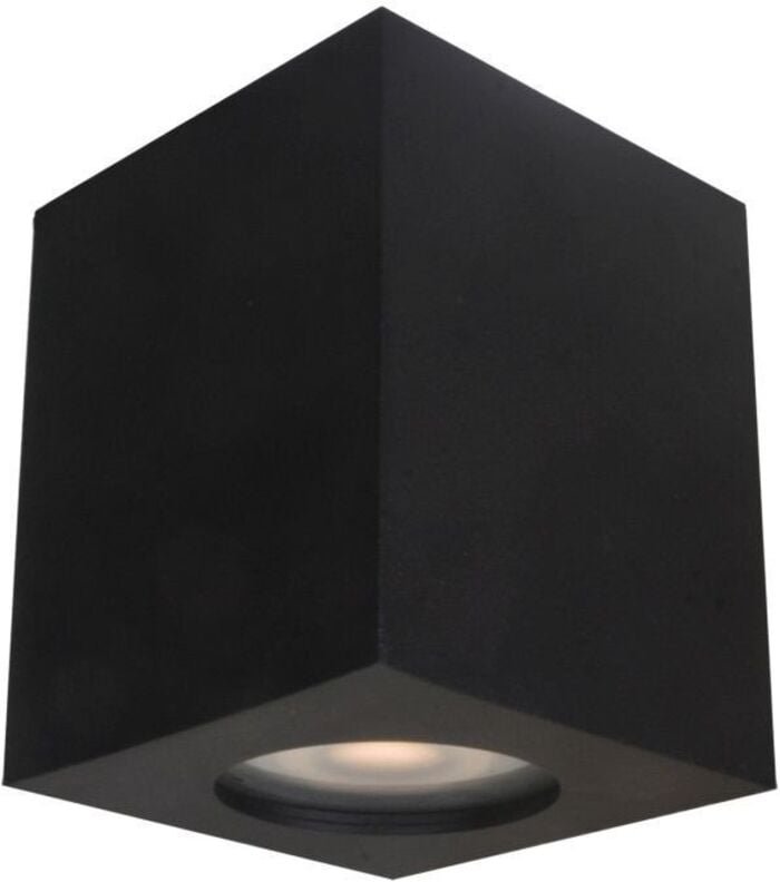 Italux Fabrycio - Modernes oberflächenmontiertes Schwarz 1 Licht, GU10, IP44