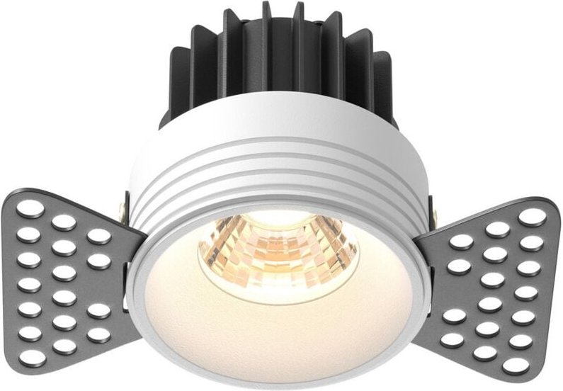 Maytoni Round Randloses Einbau-Downlight, Weiß, 3000 K, 510 lm