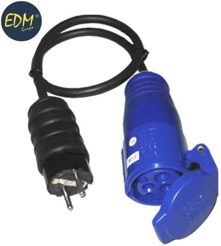 Cetac-Basis mit Kabel und Stecker t/tl 16A 250V EDM