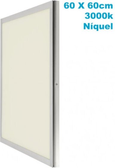 Fabrilamp - Superf. Panel 48w 3000k Nickel Satinad 60x60x2,3 3840lm Tolstoi