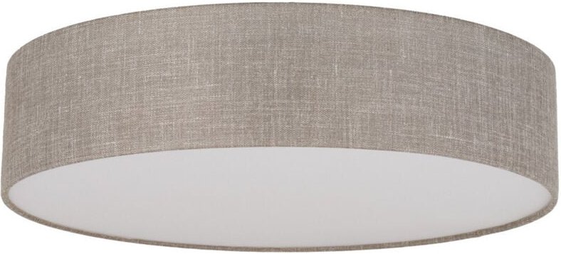 TK Rondo 78cm zylindrische Deckenleuchte Leinen 6xE27