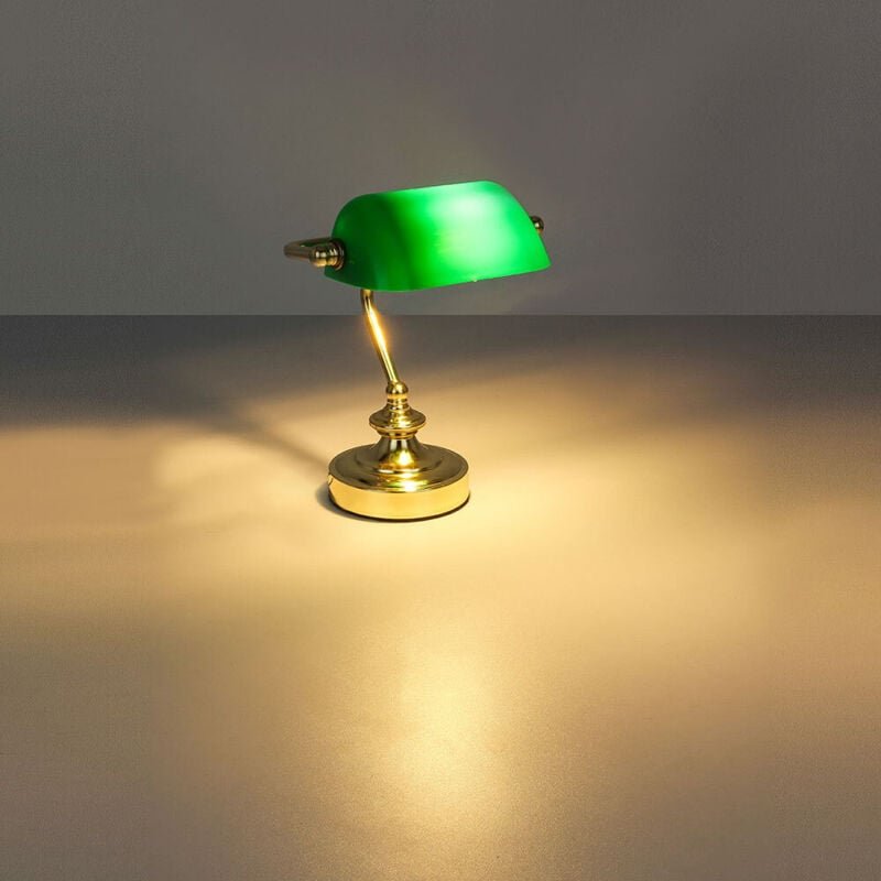 Thumbnail - Globo - tischlampe - ANTIQUE - bronze - metall - notarlampe - E14