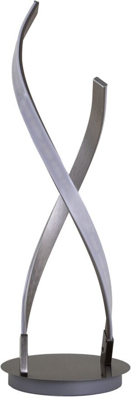 Sobremesa Cross led 9W Blanco Neutro - 4000K Níquel Satinado para Interior de Mesa en Oficina, Sala de Estar, Dormitorio