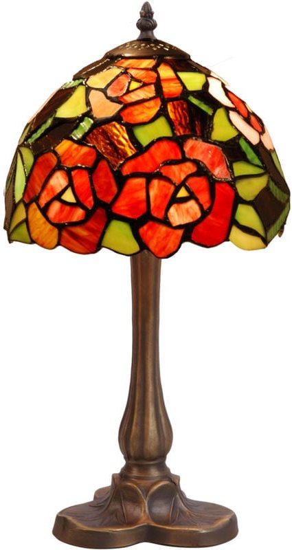 Kleeblattförmige Tischlampe mit Lampenschirm der New York-Serie mit 20 cm Durchmesser