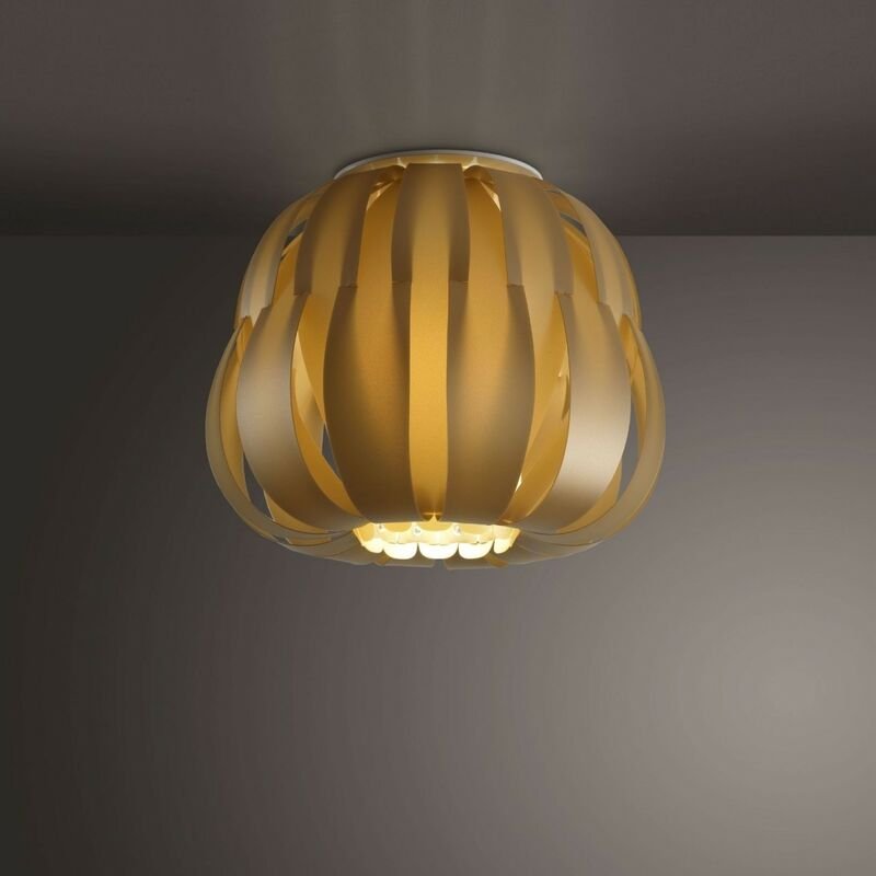 Linea Zero - Neu Gold Deckenleuchte Cm. 19 x 17 Uhr