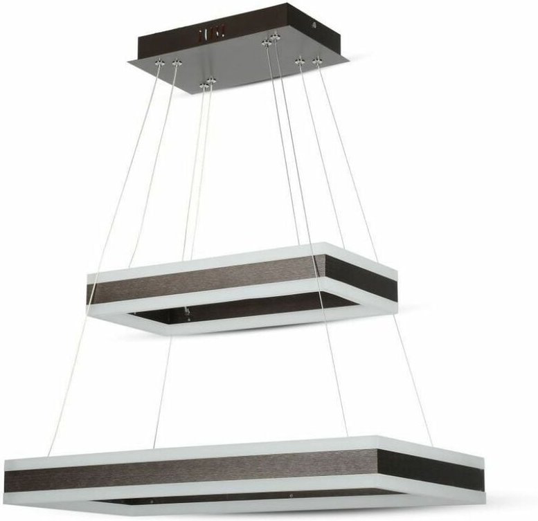 V-TAC 100W LED Kronleuchter in Metall Kaffee Farbe Warmweiß Dimmbar