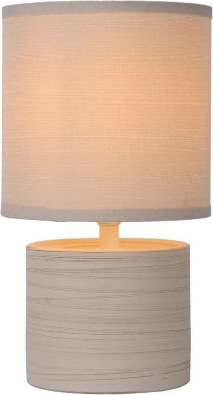 Greasby - Tischlampe - ø 14 cm - 1xE14 - Beige - Lucide