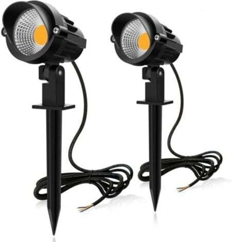 Spot LED Außen LED 7w 220v Puce Cob, Lampe LED Jardin Encastrable, Lampe Außen zu/bei Piquer Lumiere weiß Chaude 3000k P...