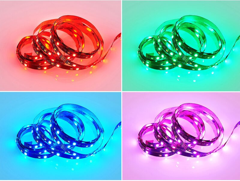 Thumbnail - Reality Leuchten - led Streifen grip mit Fernbedienung, rgb Farbwechsel & Dimmer - 3 Meter