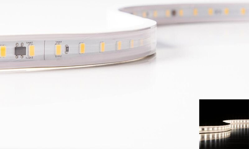 HighVoltage Pro+ Neutralweiß 230V LED Streifen 25M 14W/m 72LED/m 15,5mm IP65 4000K