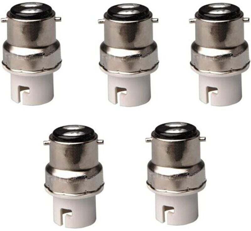 5 Stück B22 auf B15 / BA15D / B15D oder LED-Lampenadapter - Ymyny