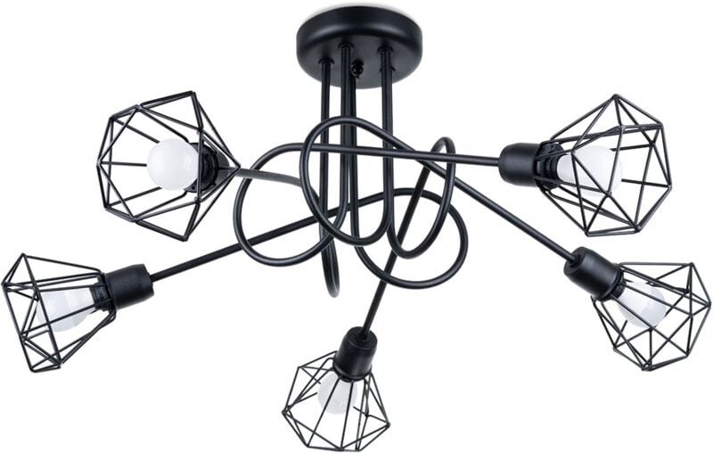 Artemis 5S schwarzer Kronleuchter